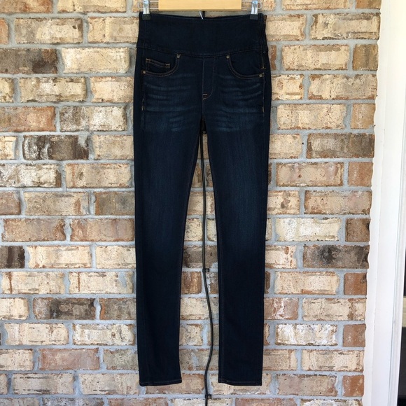 SPANX The Signature Side Zip High Waist Dark Wash Skinny Slimming Jeans 27 - Picture 2 of 16